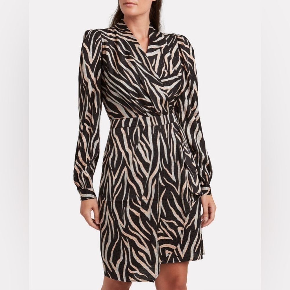 GESTUZ Fei Satin Jacquard Mini Dress size 40 US 8